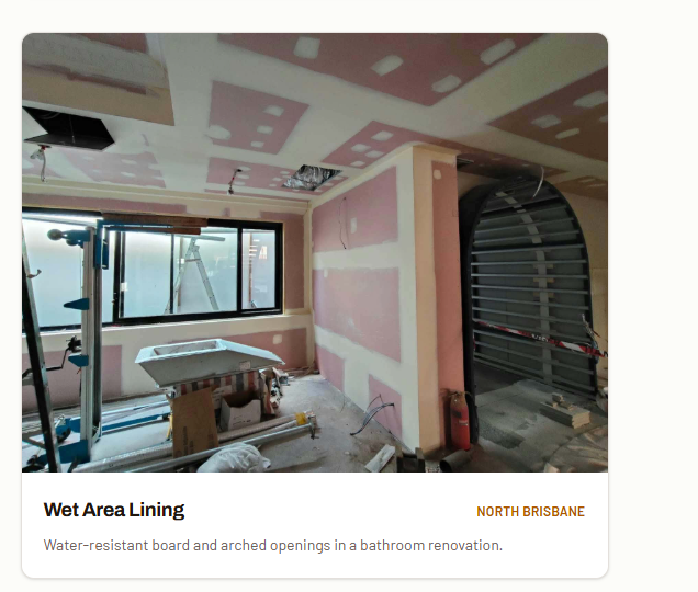 Plastering in progress North Brisbane 10