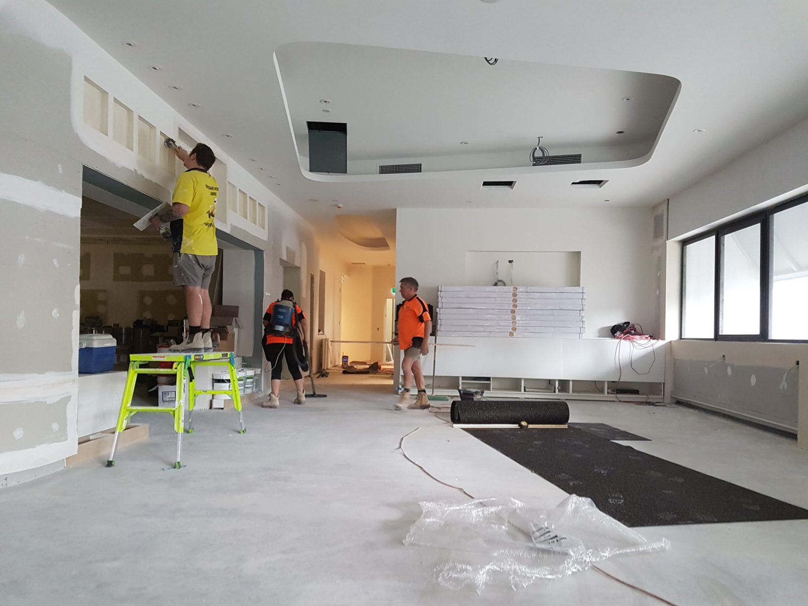 Plaster repair before and after North Brisbane 7
