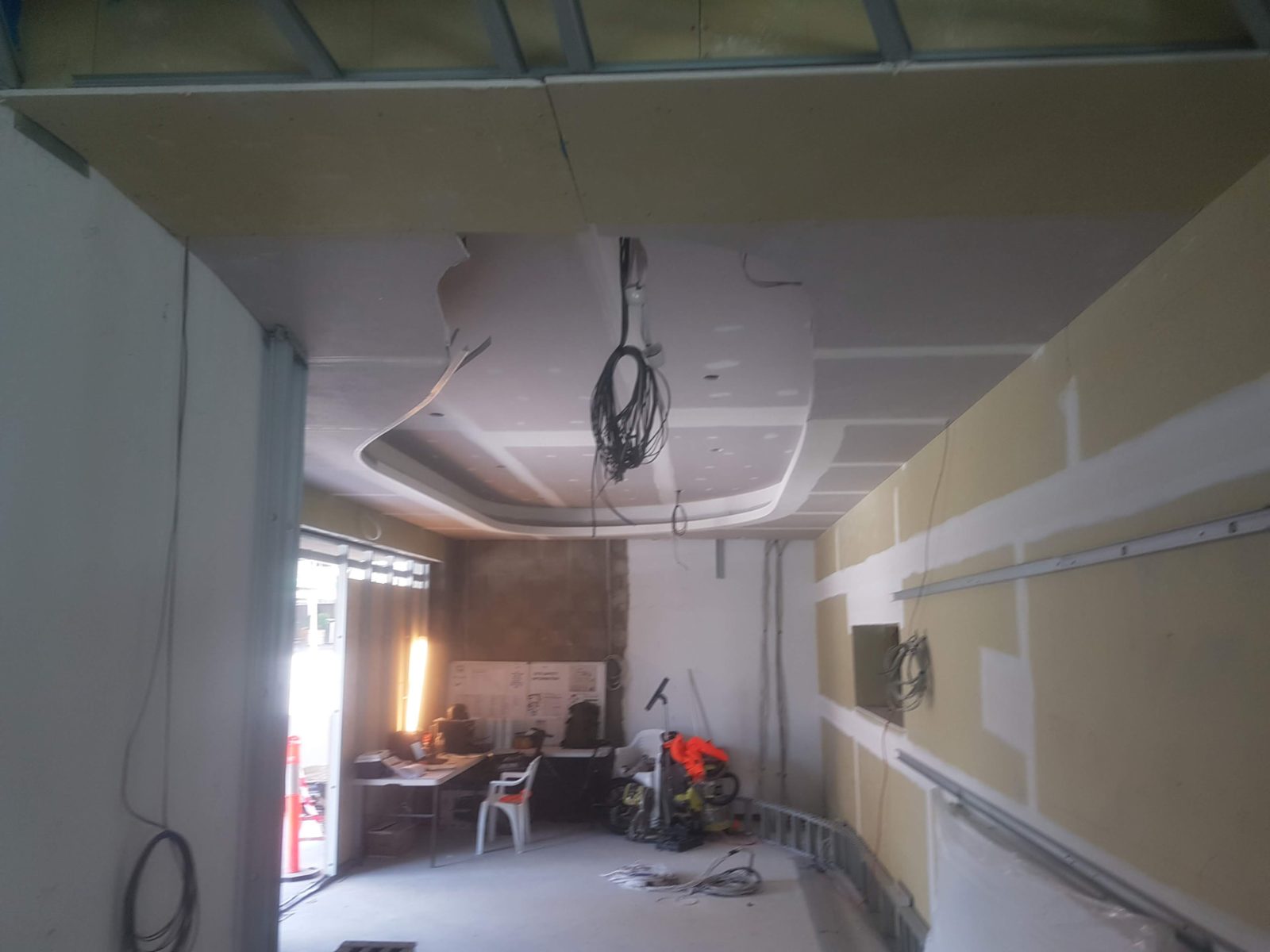 Plaster repair before and after North Brisbane 1