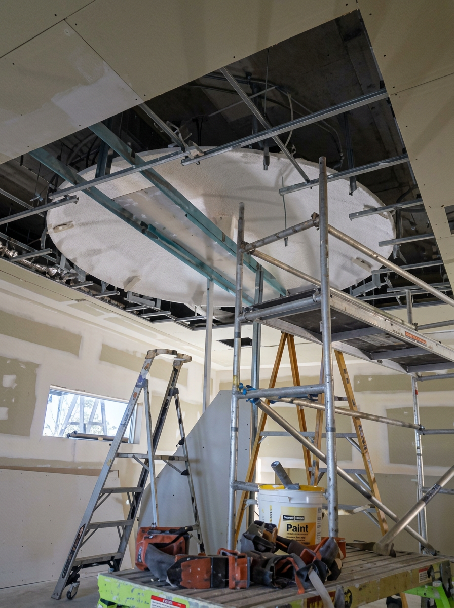 Plastering in progress North Brisbane 4